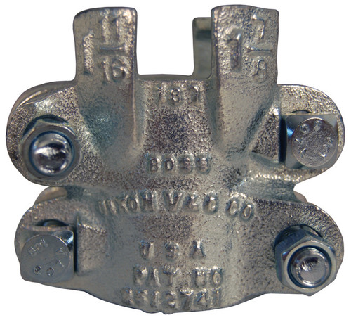 Dixon Boss 968 Clamp 1/2 in. Hose ID Zinc Plated Iron 4-Bolt and 4 Finger