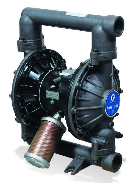 Graco 1590 1 1/2 in. NPT Aluminum Diaphragm Pump w/ TPE Diaphragms & Seats, Acetal Balls
