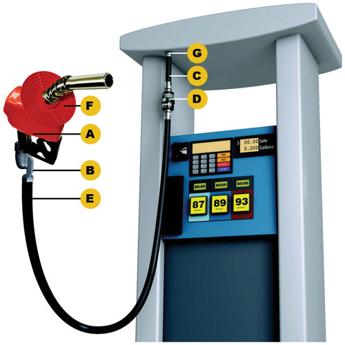 OPW Unleaded Nozzle Vapor Assist Decommissioning Hanging Hardware Conversion Kit