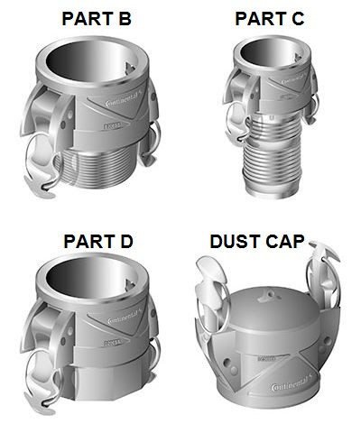 Campbell Fittings 1 1/2 in. Aluminum Insta-Lock Cam & Groove Fittings