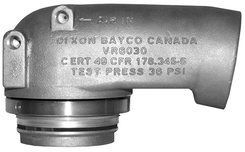 Dixon Bayco Air Operated Sequential Vapor Valve - For 16" manhole, mounting ring attachment - 36 PSI