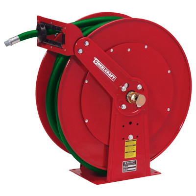 Reelcraft Dual Pedestal Fuel Hose Reels - Reel with 3/4 in. x 75 ft. BC Marina Hose