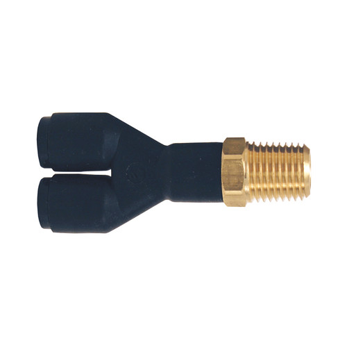 Dixon Legris D.O.T. 1/4 in. OD Push-In Y Connector x 1/8 in. Male NPT
