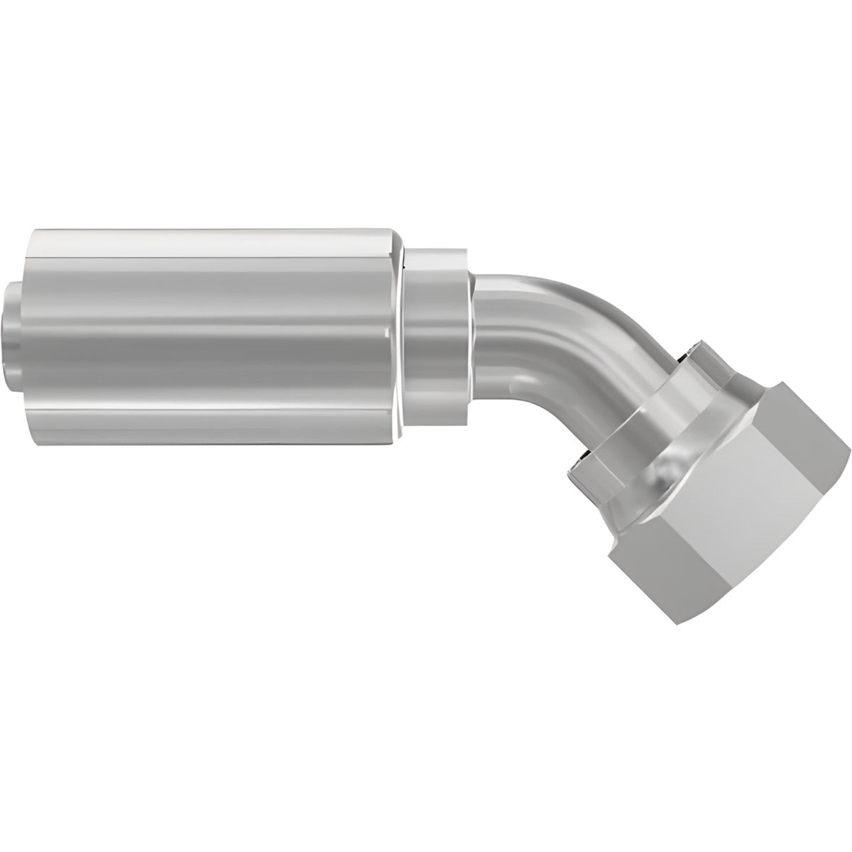 1/2 INCH HOSE X 13/16 ORFS FEMALE ELBOW - 45 SWIVEL