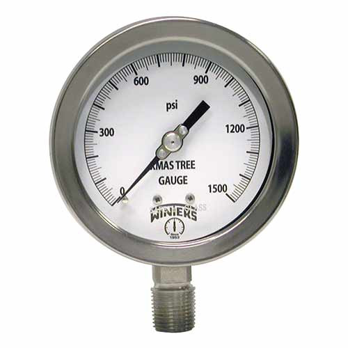 Winters 4 in. Xmas Tree Heavy Duty Stainless Steel Gauges
