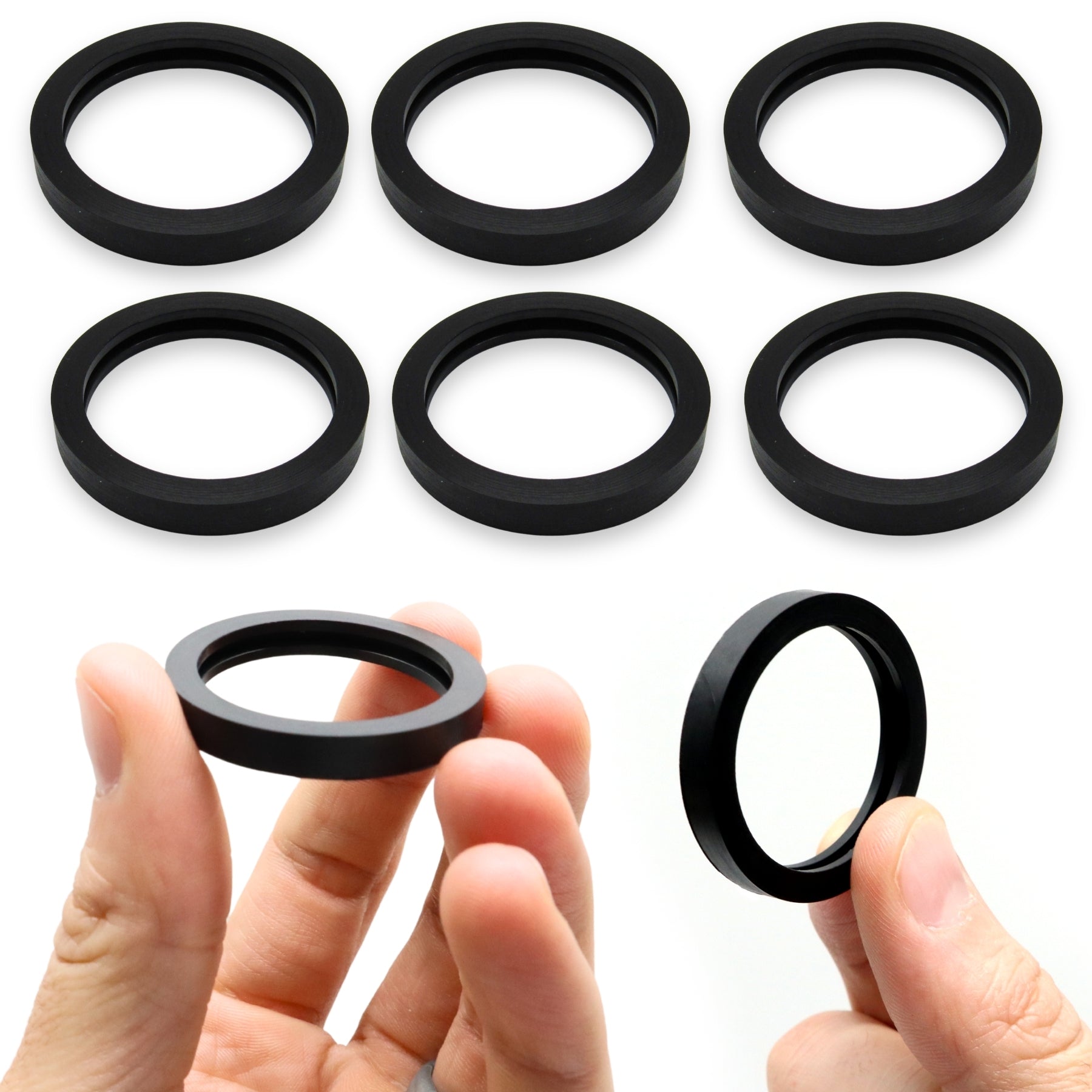 00358R Gas Can Spout Gasket Seals (6 Pack) for Scepter Easy-Flo, Rotopax RX-R3G, etc