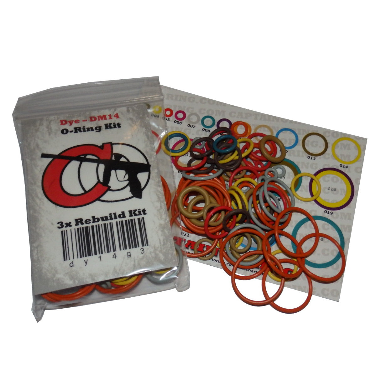 Smart Parts Shocker RSX - COLOR CODED O-Ring Kit [Select 3x Bag/ 5x Box]