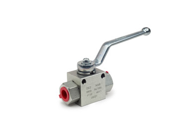 High Pressure Two-Way Ball Valve, SAE 6 Port Size, 7250 PSI