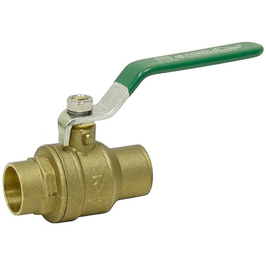 1/2"Sweat Connection 600 PSI Brass Ball Valve