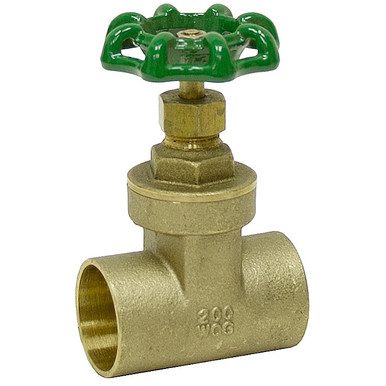 1/2"Sweat Connection 200 PSI Gate Valve