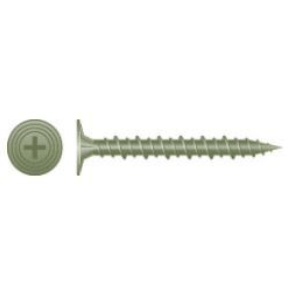 #8-15 x 1-1/4" Phillips Wafer Head w/ Nibs Cement Board Screws, Hi-Low, Sharp Point, Ruspert Coating (5000/Bulk Pkg.)