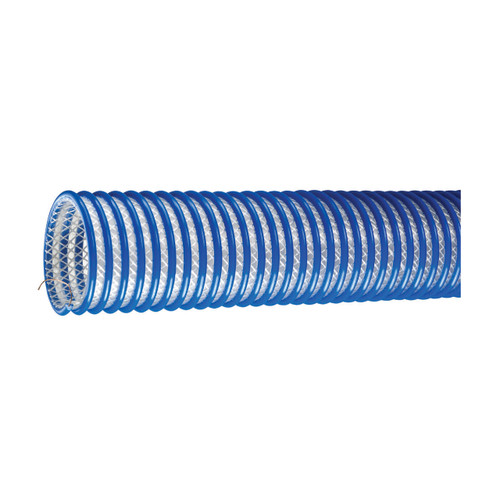 Kuriyama Tigerflex 2020 4 in. Heavy Duty Food Grade Polyurethane Fabric Enforced Material Handling Hose w/ Grounding Wire - Hose Only