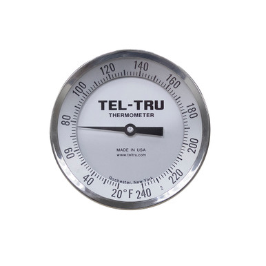 20-240° Copy Copied F 5" Face 9" Stem Thermometer Teltru GT500R Series 38120959