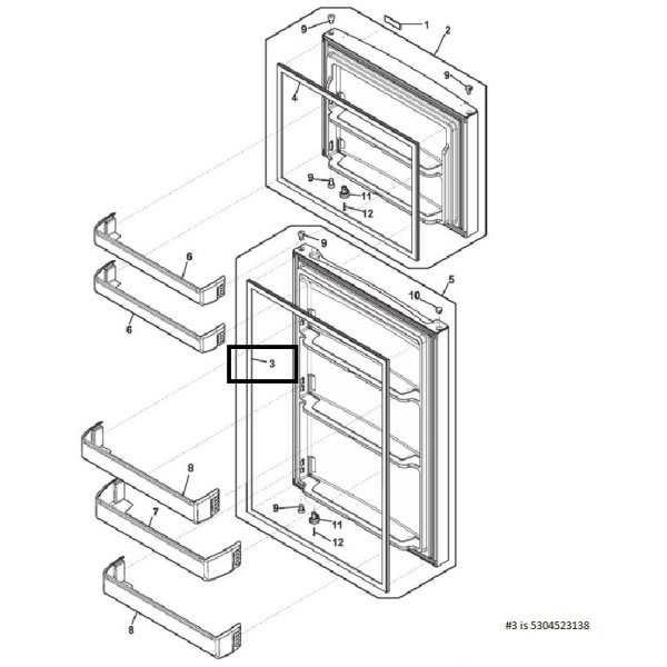 Frigidaire Refrigerator Door Gasket