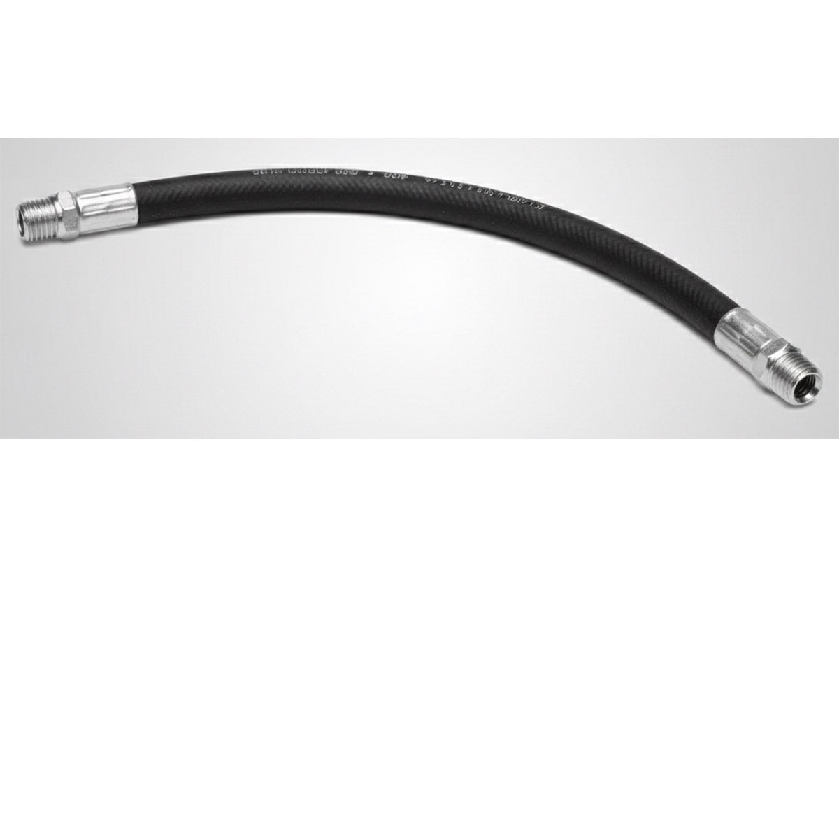 3/8 INCH X 120 INCH 2-WIRE RIGID END HYDRAULIC HOSE ASSEMBLY