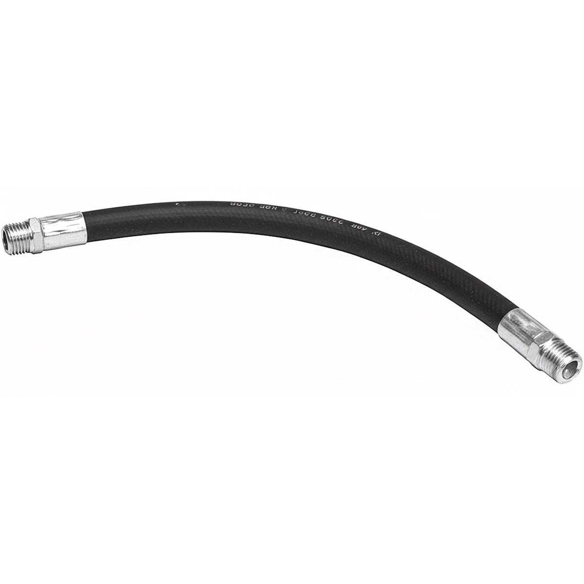 1/2 INCH X 12 INCH 2-WIRE RIGID END HYDRAULIC HOSE ASSEMBLY