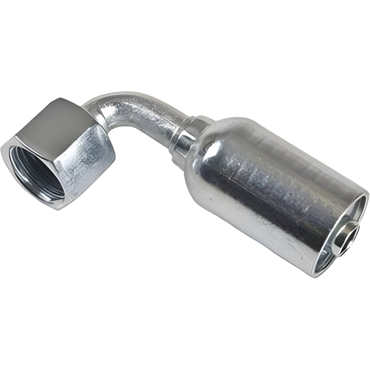 3/8 INCH HOSE X 11/16 INCH - 16 ORFS FEMALE ELBOW - 90 SWIVEL