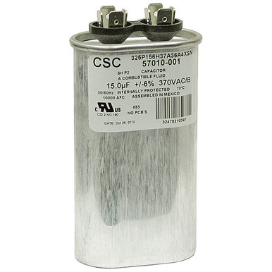 15 MFD 370 Volt AC Run Capacitor CSC 325P156H37A36N4XSN