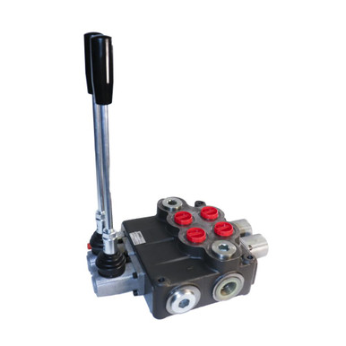Directional Control Valve, 30 GPM, 4 Way 3 Pos, 2 Spool, Tandem Center, SAE 12/16