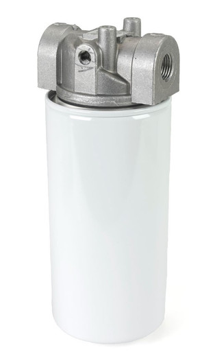 Spin-On Filter Assembly: 10 Micron, 1 1/4” NPTF Port, 15 PSI Bypass