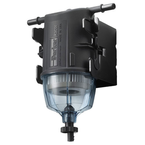Parker Racor SNAPP One-Piece Snap-In Fuel Filter Water Separator Assembly w/ Bracket & Drain