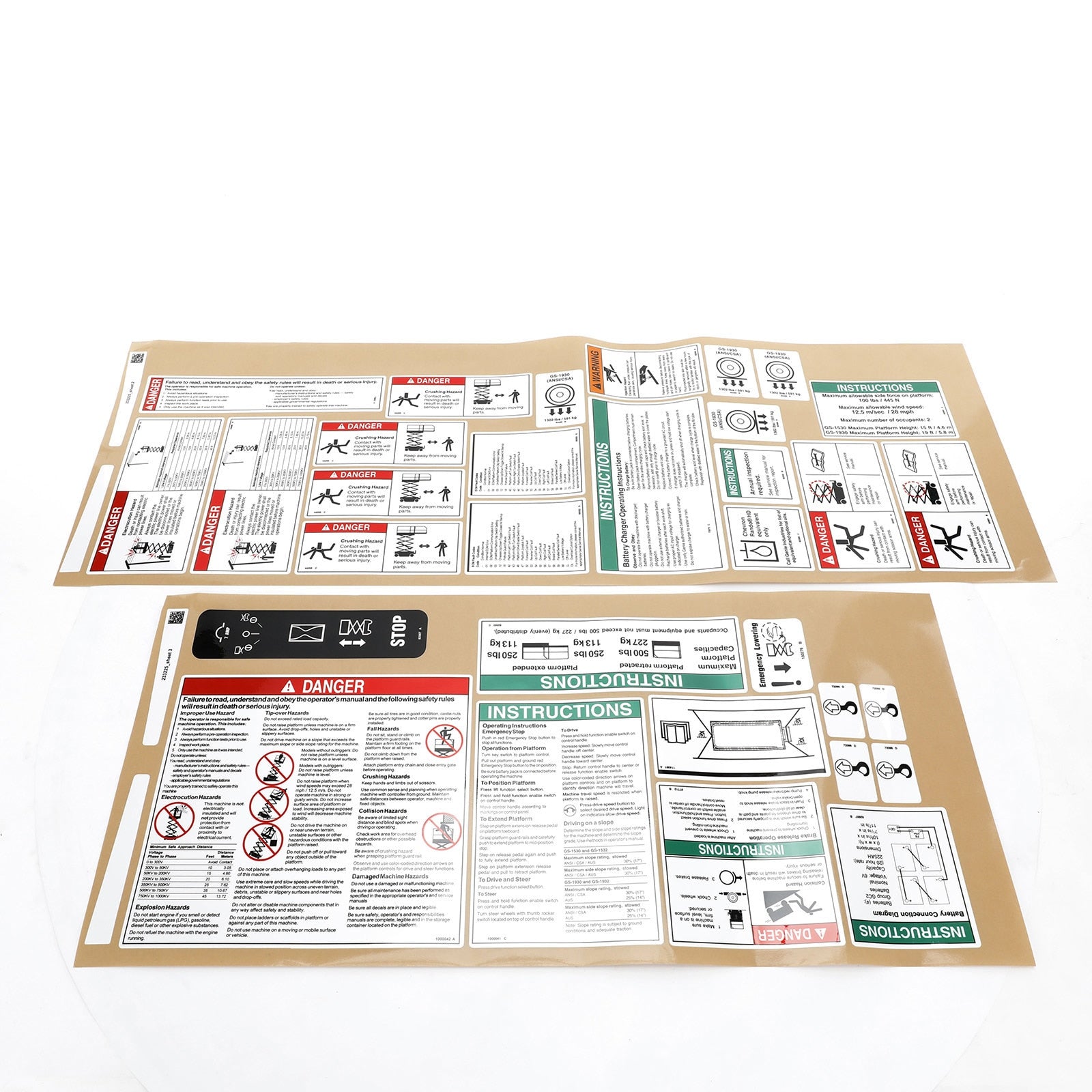 Genie Part # 233225GT – Decal Kit