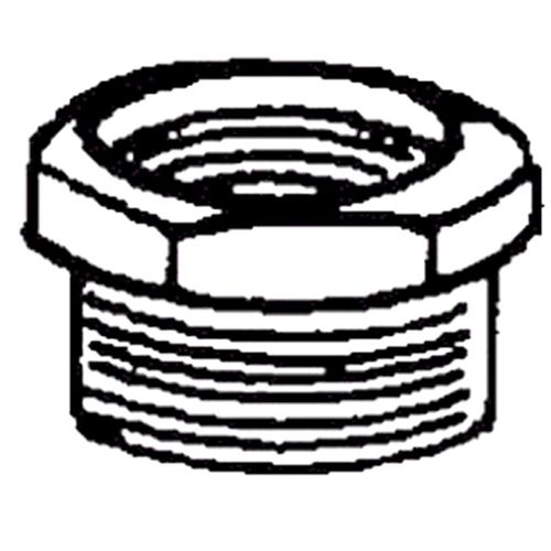 1 1/4" Male NPT x 1" Female NPT Galvanized Hex Bushing