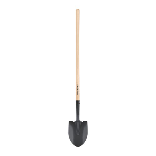 Truper 31173 48" Round Point Shovel with Wood Handle