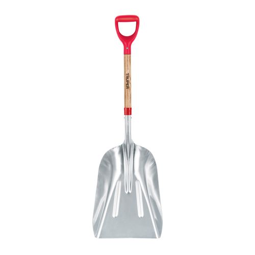 Truper Aluminum Shovel with White Ash D-Handle, 27-Inch