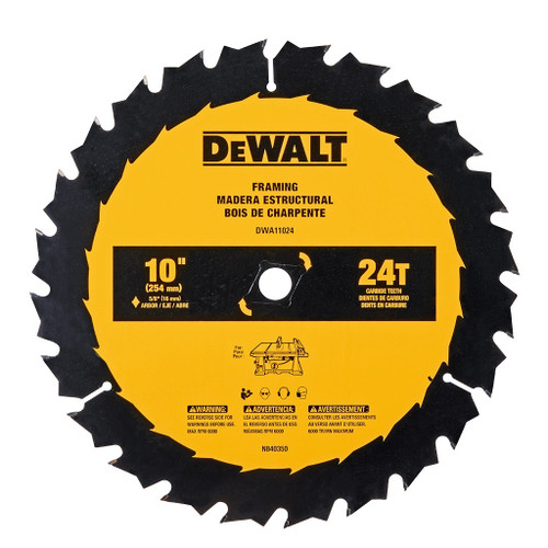 DeWalt General Purpose Saw Blade, 10" x 24T