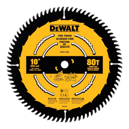 DeWalt 10" General Purpose Saw Blade, 80T