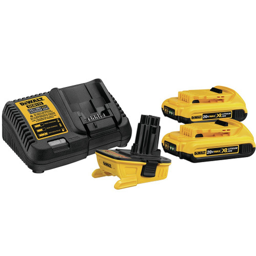 DeWalt 20V MAX Lithium-Ion Battery Adapter Kit for 18V Tools