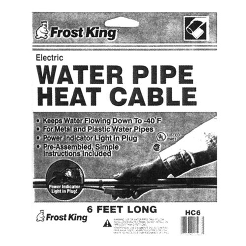 Frost King Electric Water Pipe Cable 9 Foot