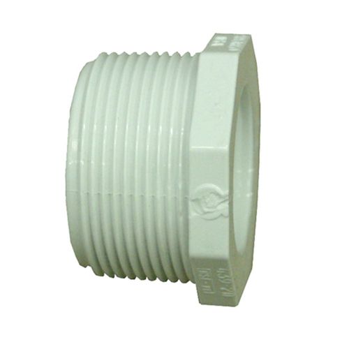 1 1/2" MPT to 3/4" FPT Reducing Bushing Schedule 40 PVC