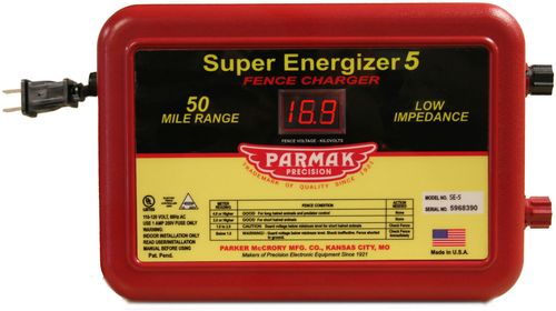 Super Energizer 5, Electric Fence Charger, 110 - 120 AC 6.3 Joules