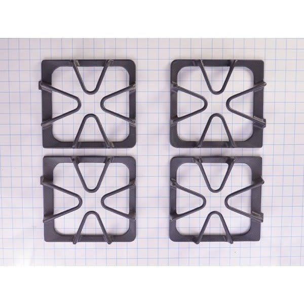Whirlpool Replacement Black Surface Burner Grate Set For Range, Part#wpw10447925