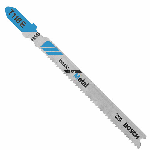 Bosch T-Shank Bi-metal Jig Saw Blades, Metal 3-5/8"L x 11-18 TPI 5/pkg.
