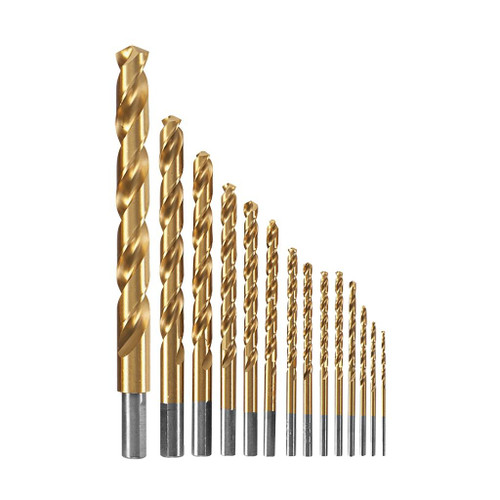 Bosch Titanium-Coated Metal Drill Bit Set, 14-Piece