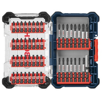 Bosch Genuine 48 pc. Driven Impact Screwdriving Custom Case Set - 2610058842