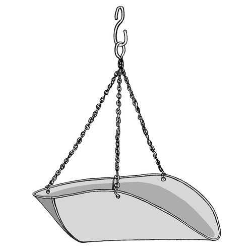 Taylor Hanging Scale Scoop Basket with Chains 20 lb. capacity