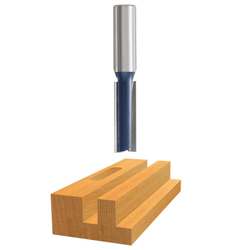 Bosch Carbide-Tipped Double Flute Straight Router Bit, 1/4" x 7/8"