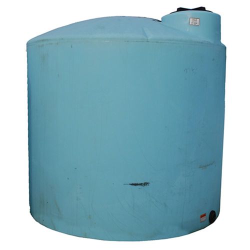 2,100 Gallon Norwesco Blue Vertical Tank