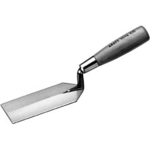 Kraft Tool Co. GG432 Margin Trowel with Wood Handle 5" x 2"