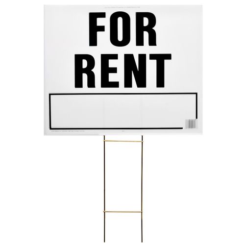 For Rent 20" x24" Sign