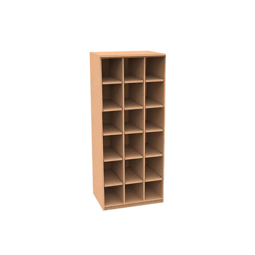 Wisconsin Bench REplay Tall Dual-Divider Cabinet, Maple, 36"W