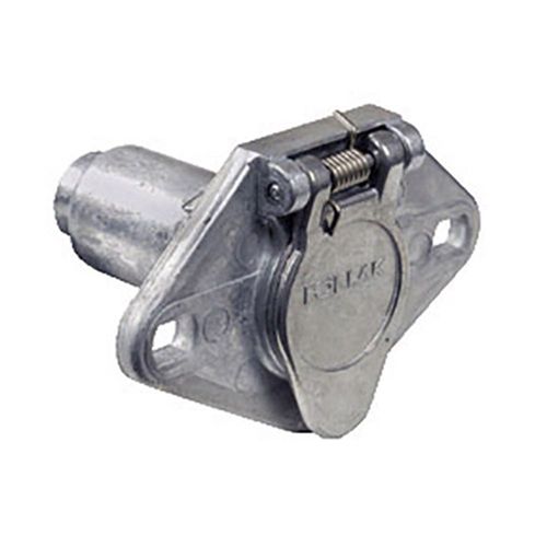 6 Pole Socket Trailer Wiring Connector (Round Pin) - Vehicle End