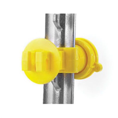 Western Screw Tight T Post Insulator Yellow (25 Per Bag)
