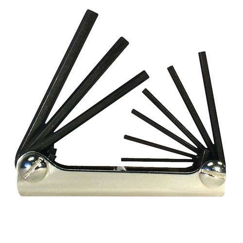 Eklind 9 Piece Folding Hex Keys Fits 5/64" to 1/4" SAE