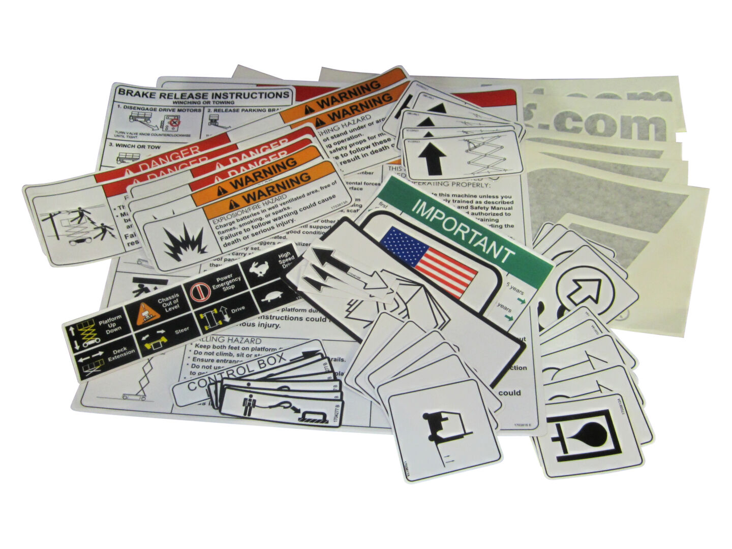 JLG Part # 2910251 – E3 Decal Kit