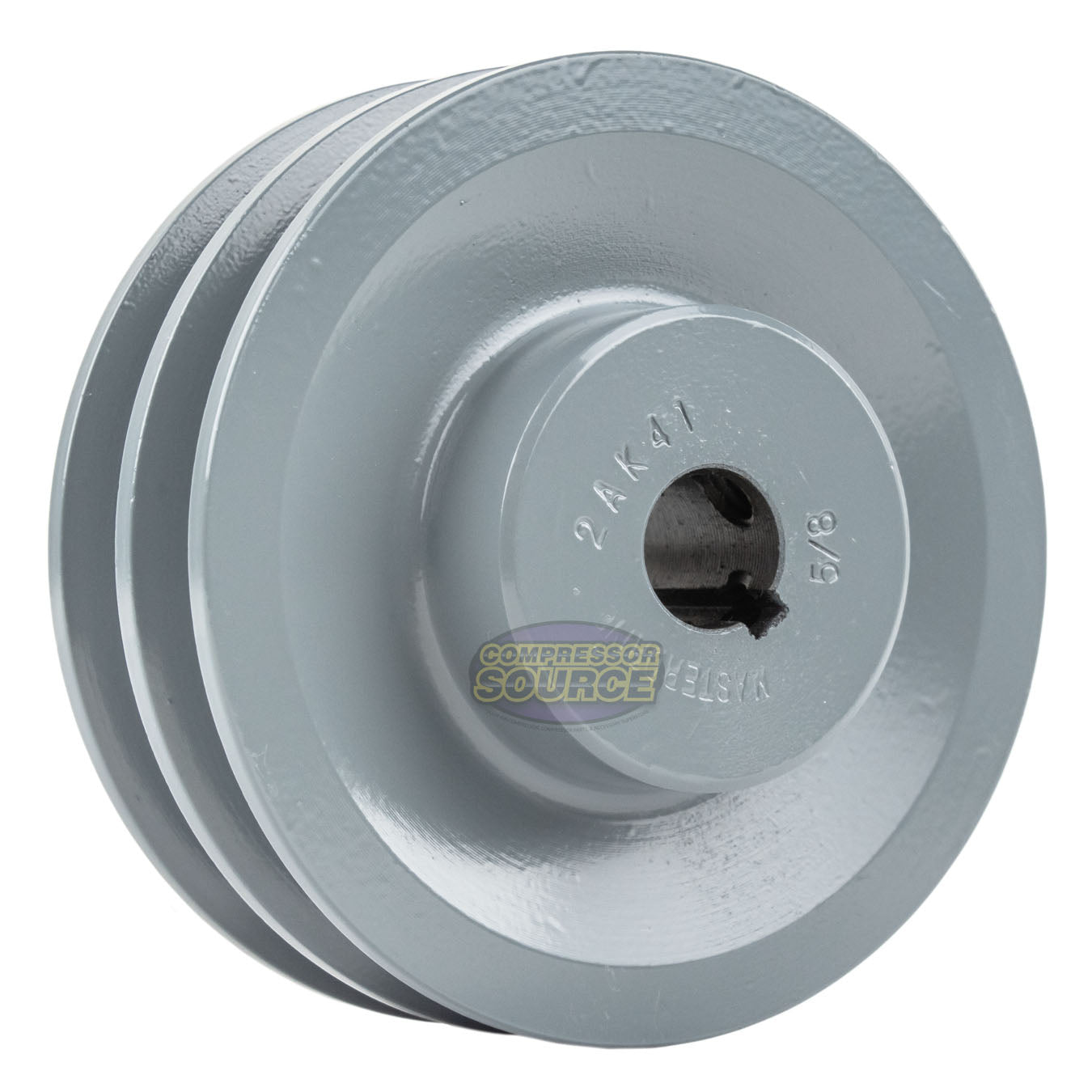 4" Double Groove A Section 4L Sheave with 5/8" (0.625") Keyed Bore - 2AK41-5/8